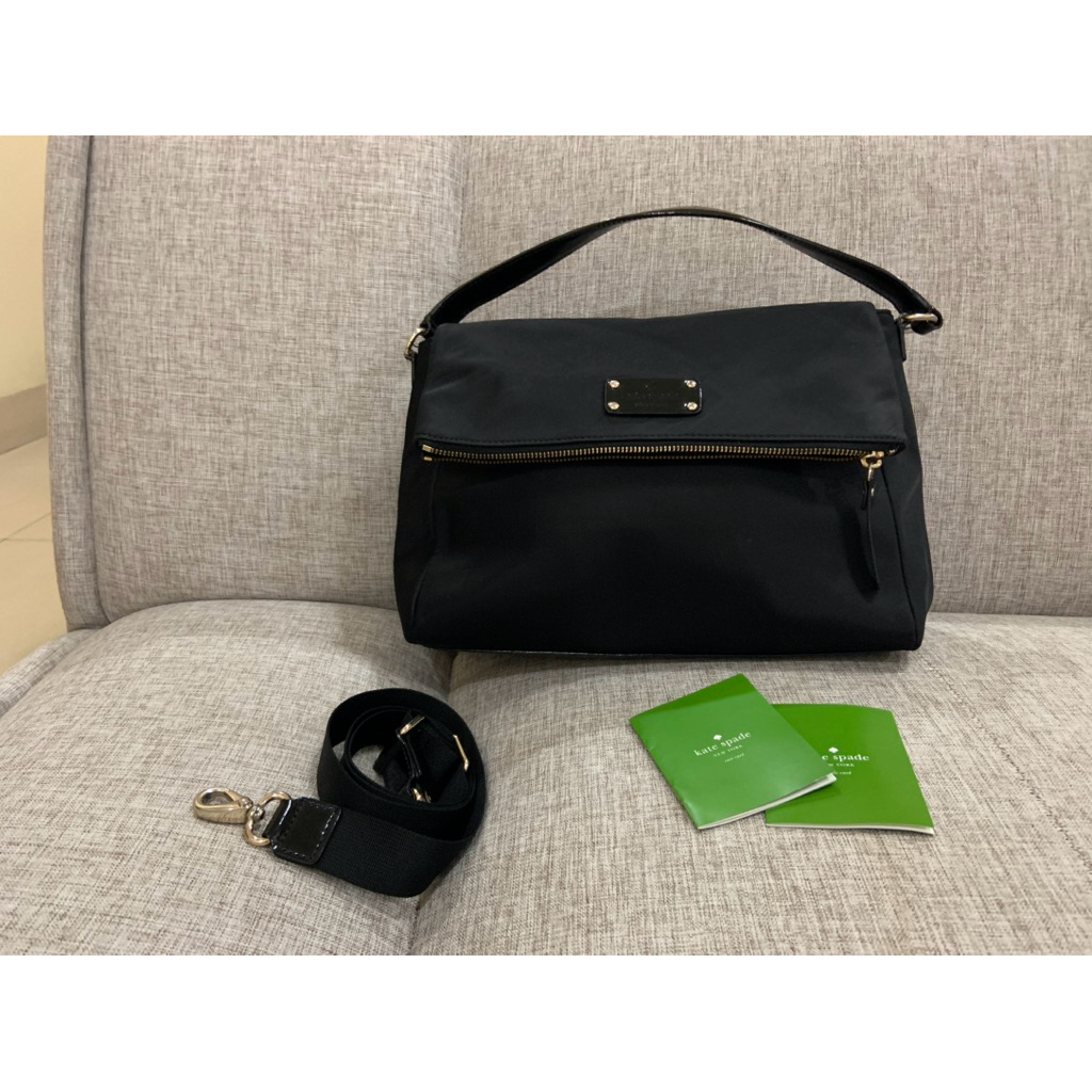 tas wanita bahu dan slempang merk kate spade