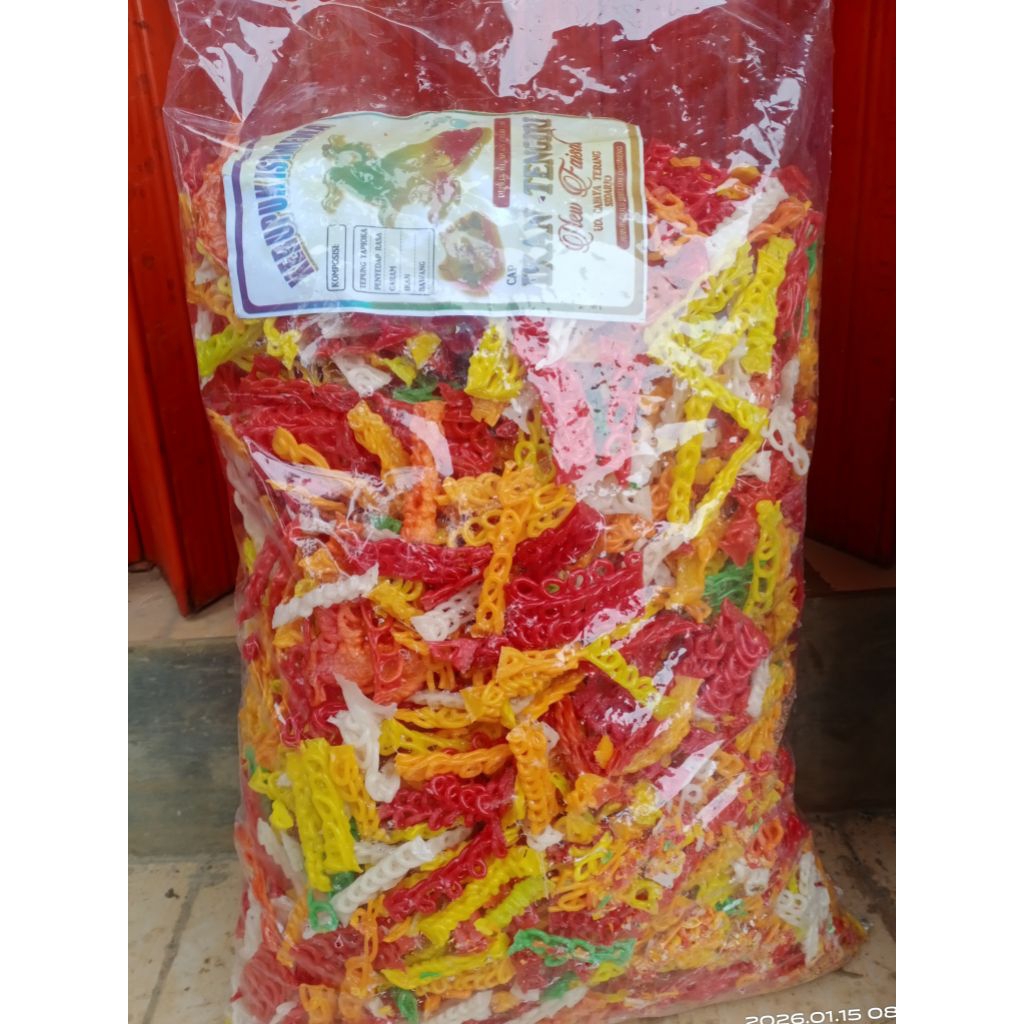 krupuk mentah taraje/kepang krupuk khusus seblak 1 bal isi 5 kg
