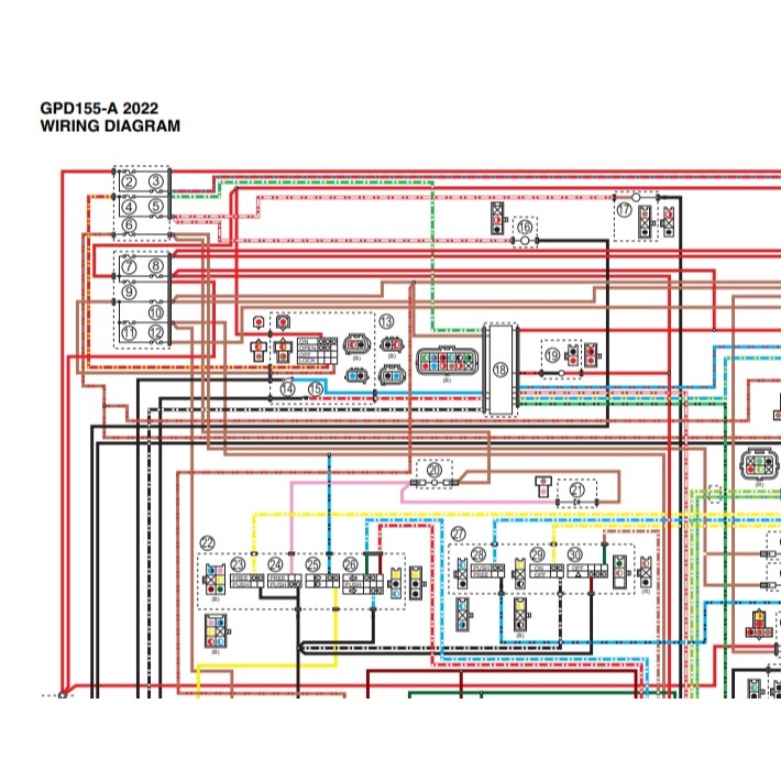 Diagram Kelistrikan & Panduan Perbaikan Mesin Motor Yamaha NMax NON ABS 2022