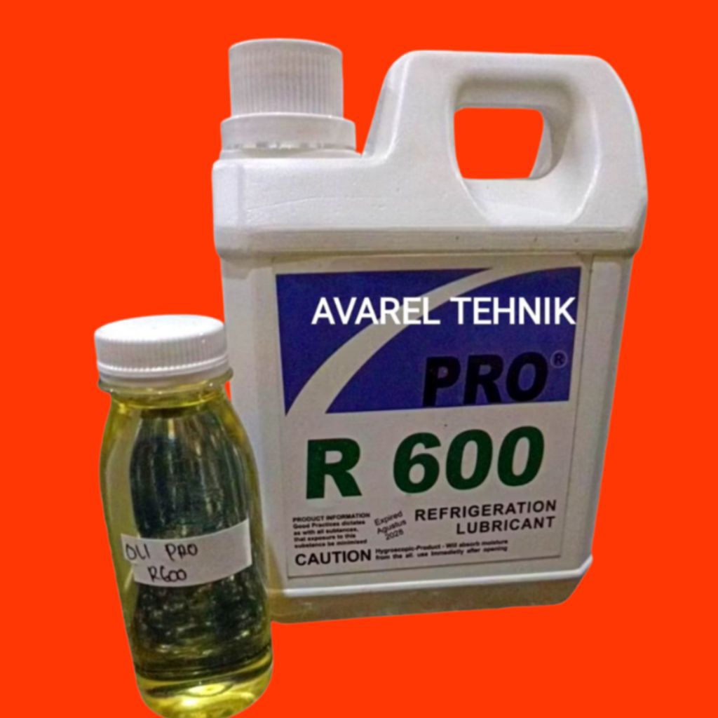 OLI KULKAS R600 / OLI PRO R600 ORI /OLI KOMPRESOR  KEMASAN ECER 100 ml ORIGINAL
