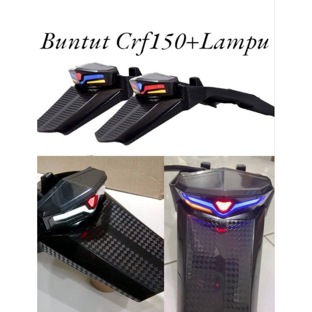 LAMPU STOP CRF LED 5208 BLUE