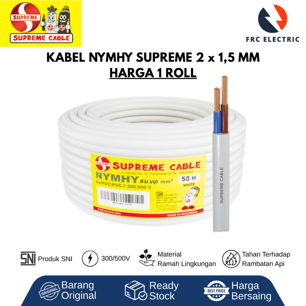 KABEL NYMHY - KABEL SUPREME - KABEL NYMHY ROLL - KABEL LISTRIK - KABEL SNI - KABEL RUMAH - KABEL NYM