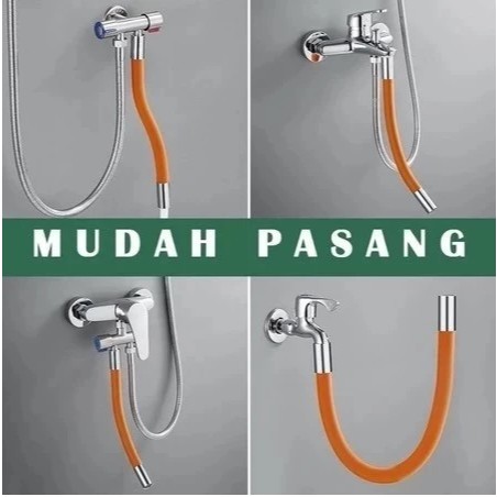 Sambungan Kran fleksibel 30cm selang fleksibel selang kran lentur