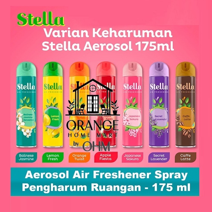 [ 1Pcs ] Stella aerosol 175ml  pengharum ruangan wangi stella semprot pewangi untuk ruangan