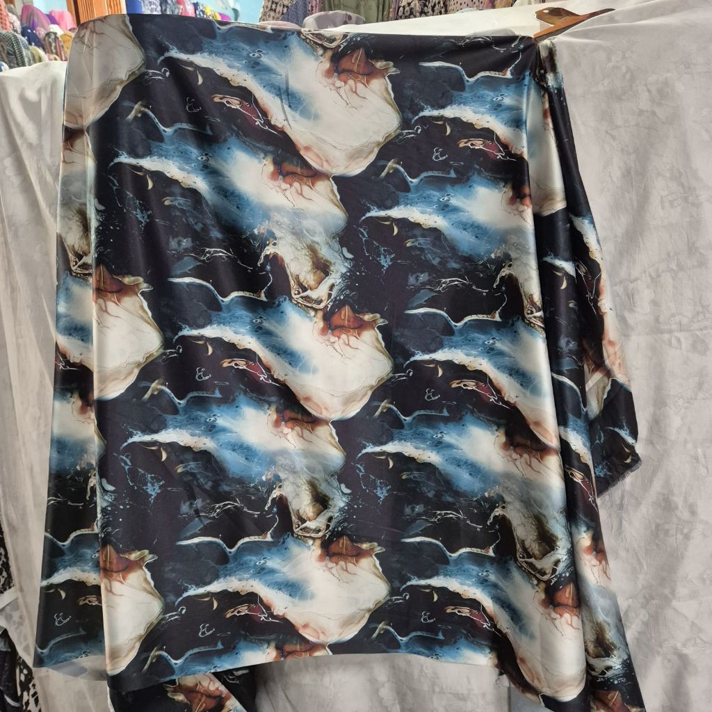 kain Armani silk - silk motif abstrak || harga tertera 0,5m