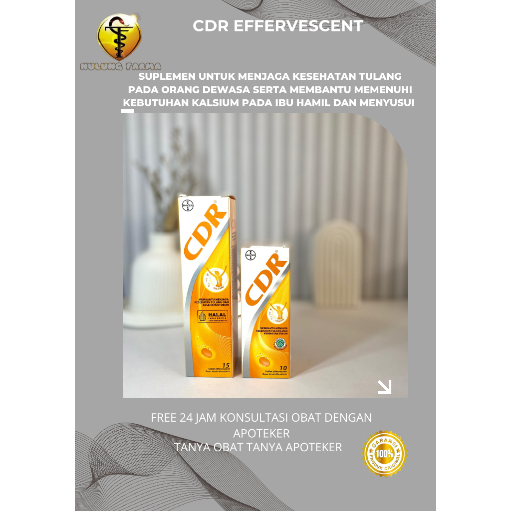 CDR EFFERVESCENT SUPLEMEN UNTUK MENJAGA KESEHATAN TULANG