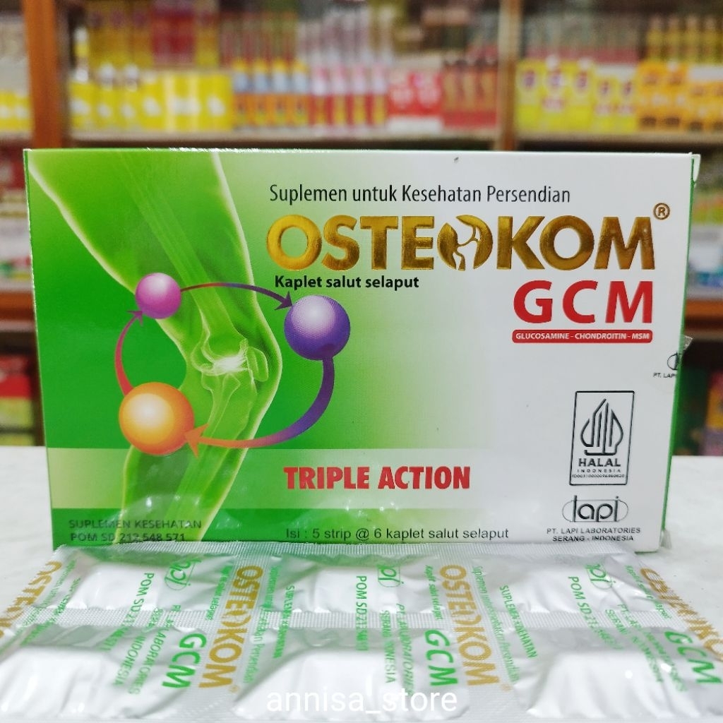 Osteokom GCM Glucosamine Chondroitin MSM Suplemen Untuk Kesehatan Persendian