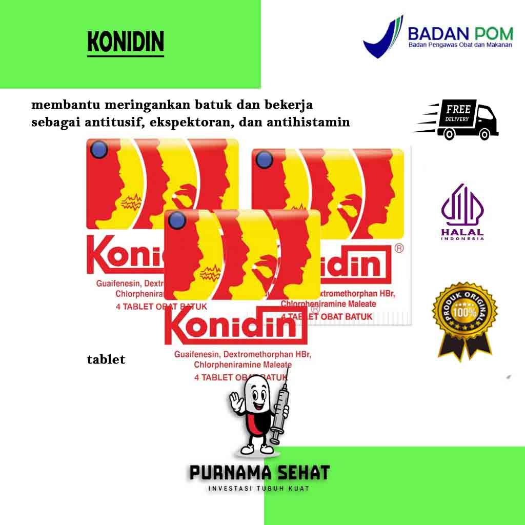 Konidin Tablet | Obat Batuk Kering dan Berdahak