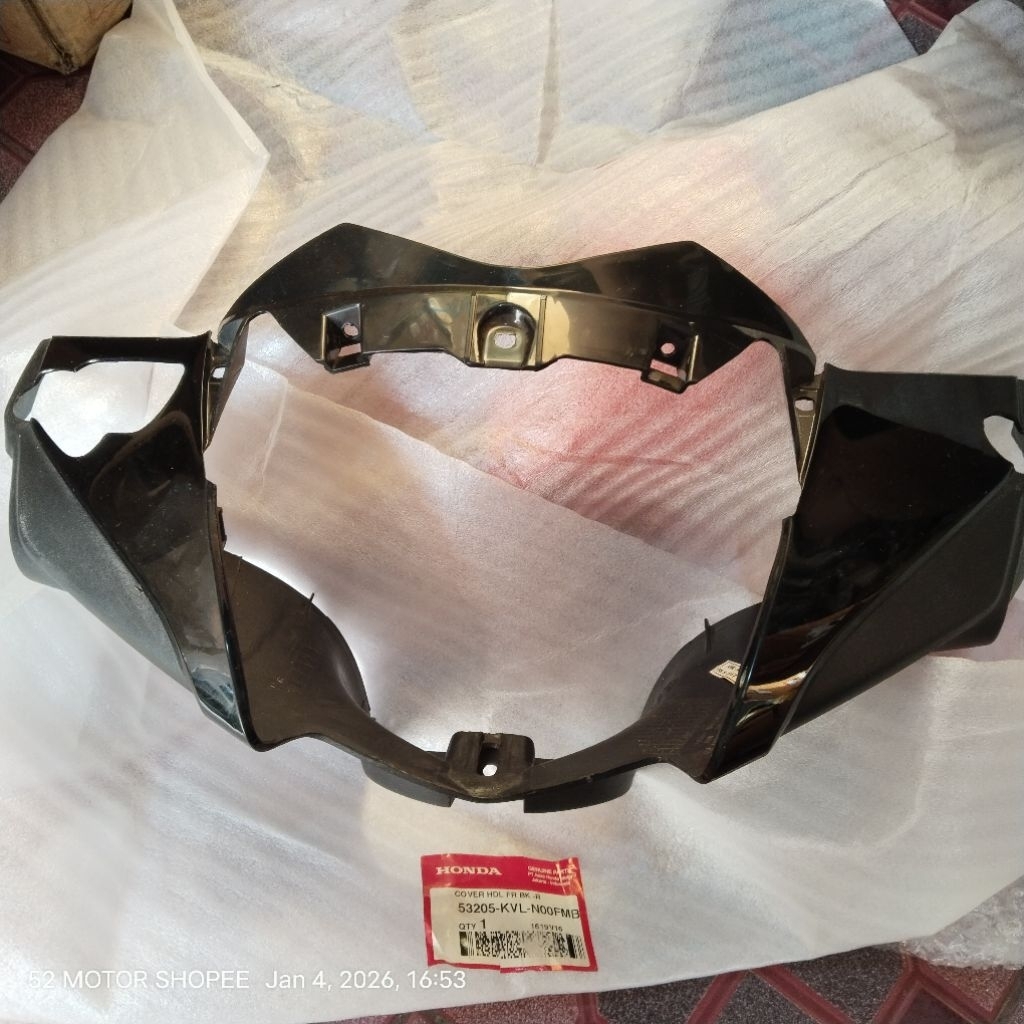 BATOK DEPAN SET BELAKANG SUPRA X 125 BATMAN KVL HITAM ORIGINAL AHM