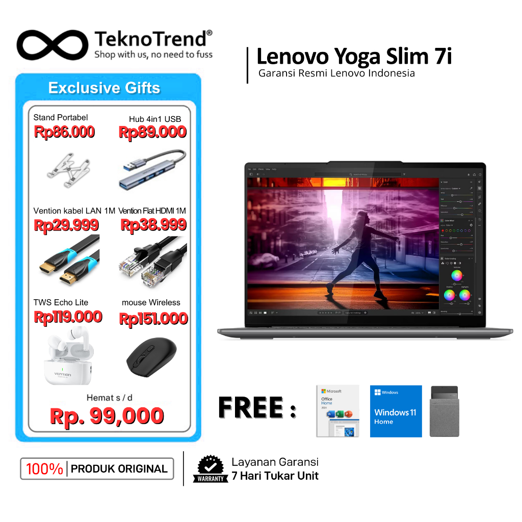 Lenovo Yoga Slim 7i 14IMH9 Intel Core Ultra 7 RAM 16GB 1TB SSD 14" WUXGA OLED Yoga Slim 7 Touch
