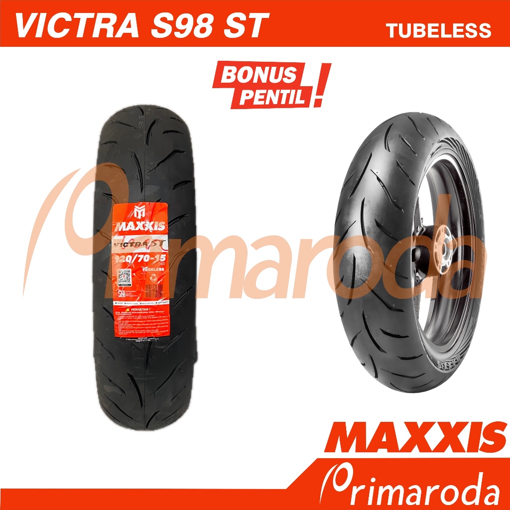 Ban motor MAXXIS Victra ST 120/70 Ring 15 Tubeless 120/70-15