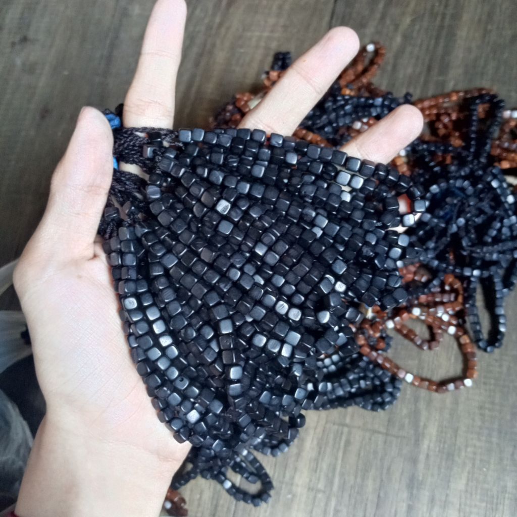 paket grosir 10pcs gelang kokka kaukah kaokah motif dadu wana hitam 100% kokka asli