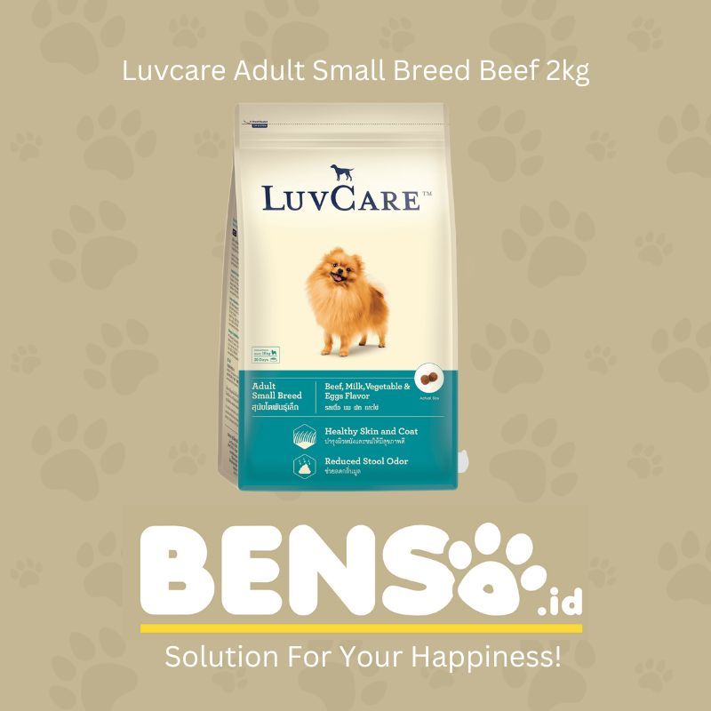 Dogfood - Luvcare Adult Small Breed Beef 2KG