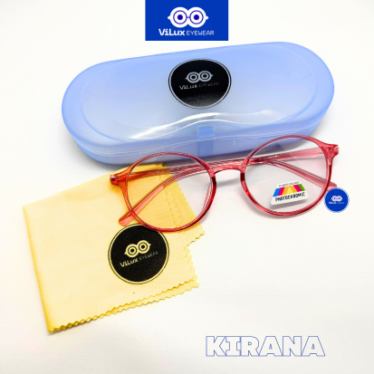Kacamata Photochromic Oval KT315FGPL Wanita terbaru