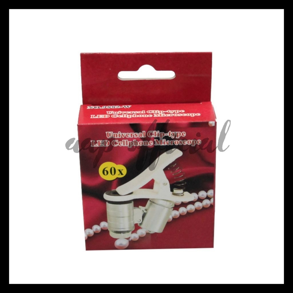 kaca pembesar jepit kamera 60X Zoom Microscope Camera Lens Limited