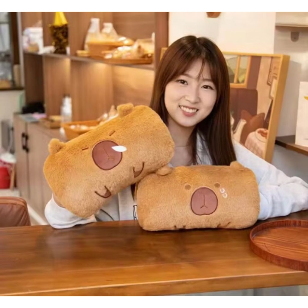 Boneka Penghangat Tangan kartun Capybara