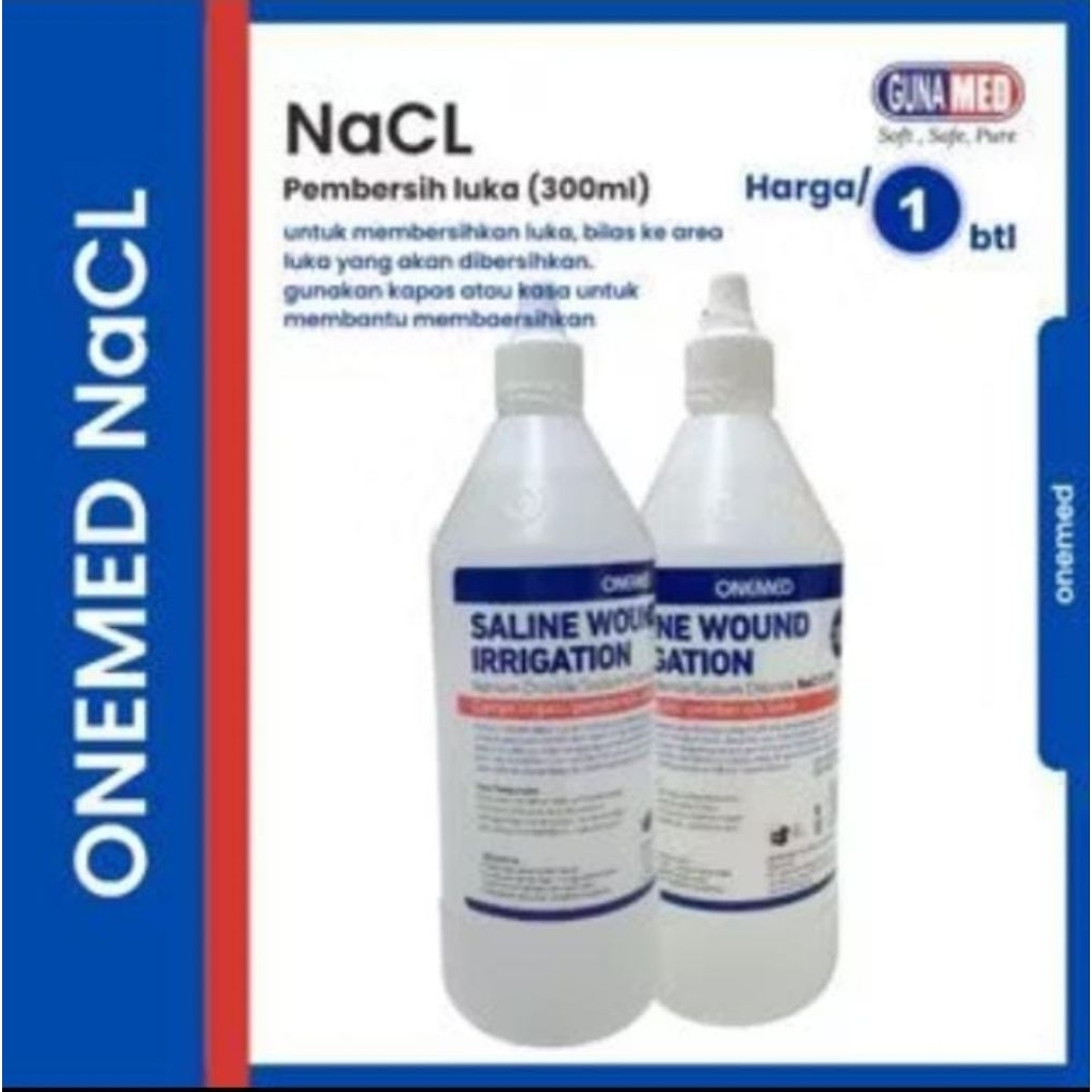 NACL/SALINE WOUND IRIGATION 300ML/Cairan Pembersih Luka