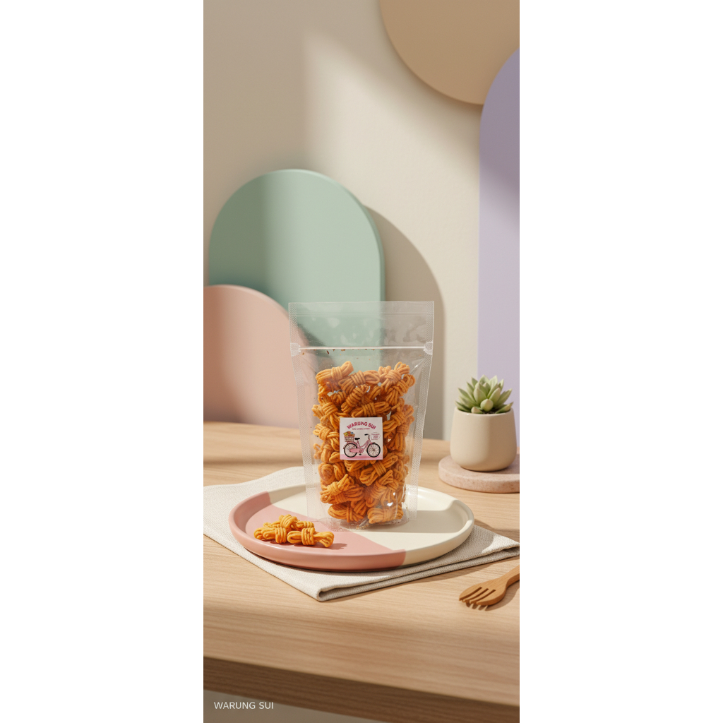 Mie Gulung Pedas Daun Jeruk 250g | Snack Pedas | Mie Gulung Pedas | Mie Gulung Daun Jeruk | Mie Gulu