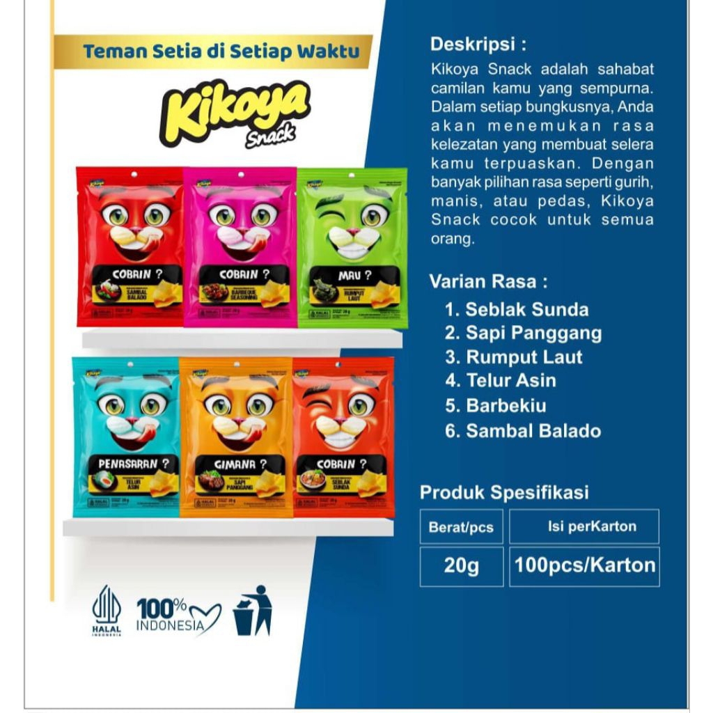 kikoya snack 1dus isi 100pcs