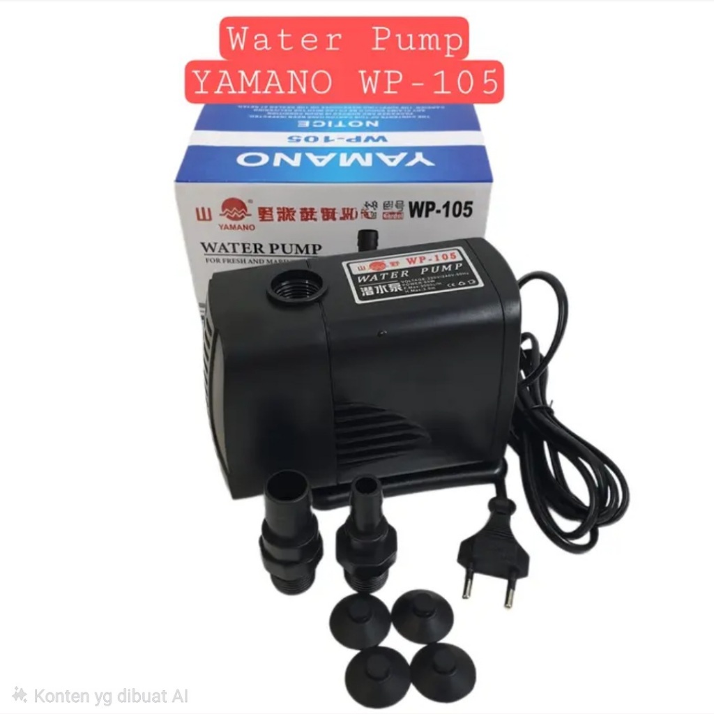 YAMANO WP 105 Pompa Air Celup Aquarium Submersible Pump Kolam WP105