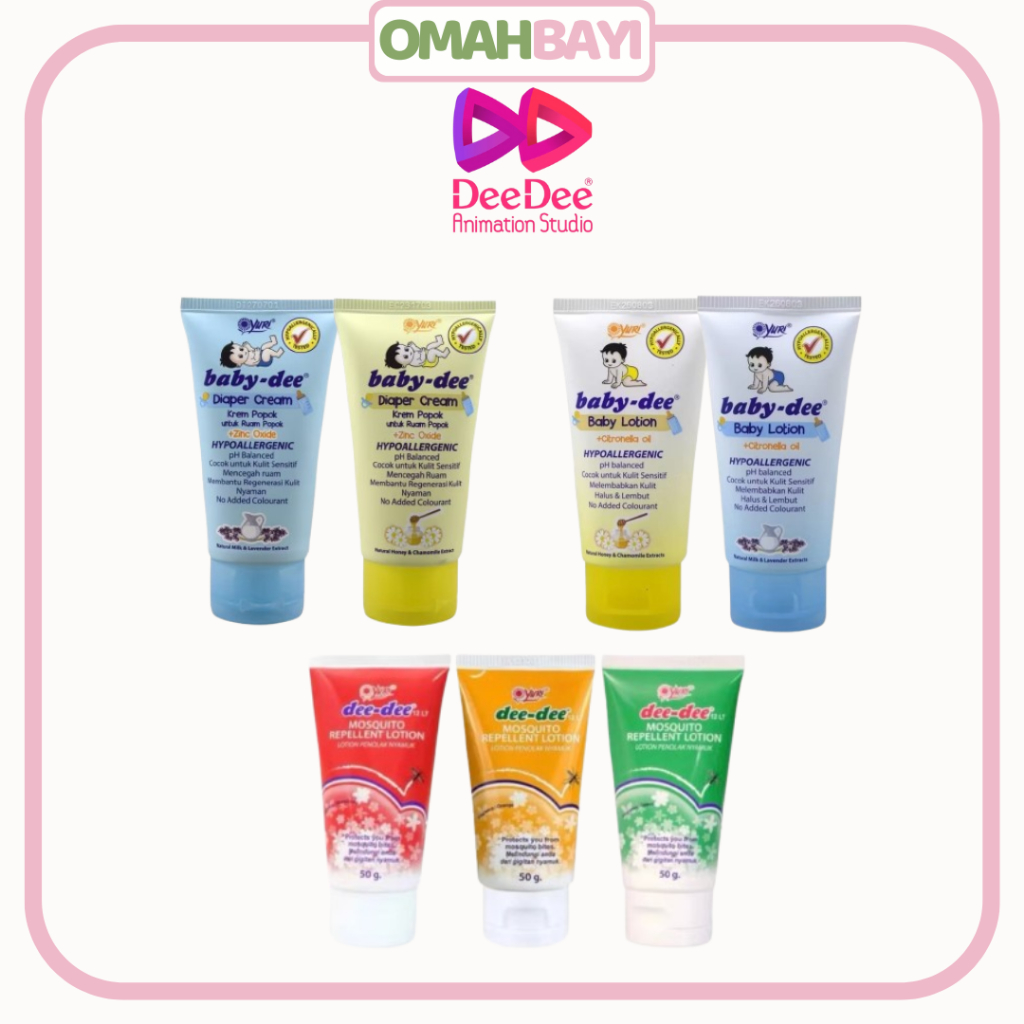 OMAHBAYI - DeeDee Baby Diaper Cream - DeeDee Baby Lotion - DeeDee Mosquito Repellent Lotion