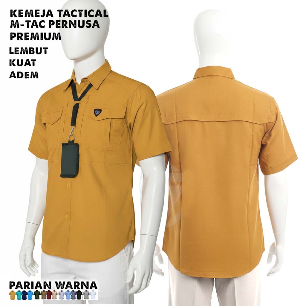 Kemeja M-Tac PERNUSA Lengan pendek | Kemeja Lapangan Dan Perkantoran / kemeja tactical / kemeja outd