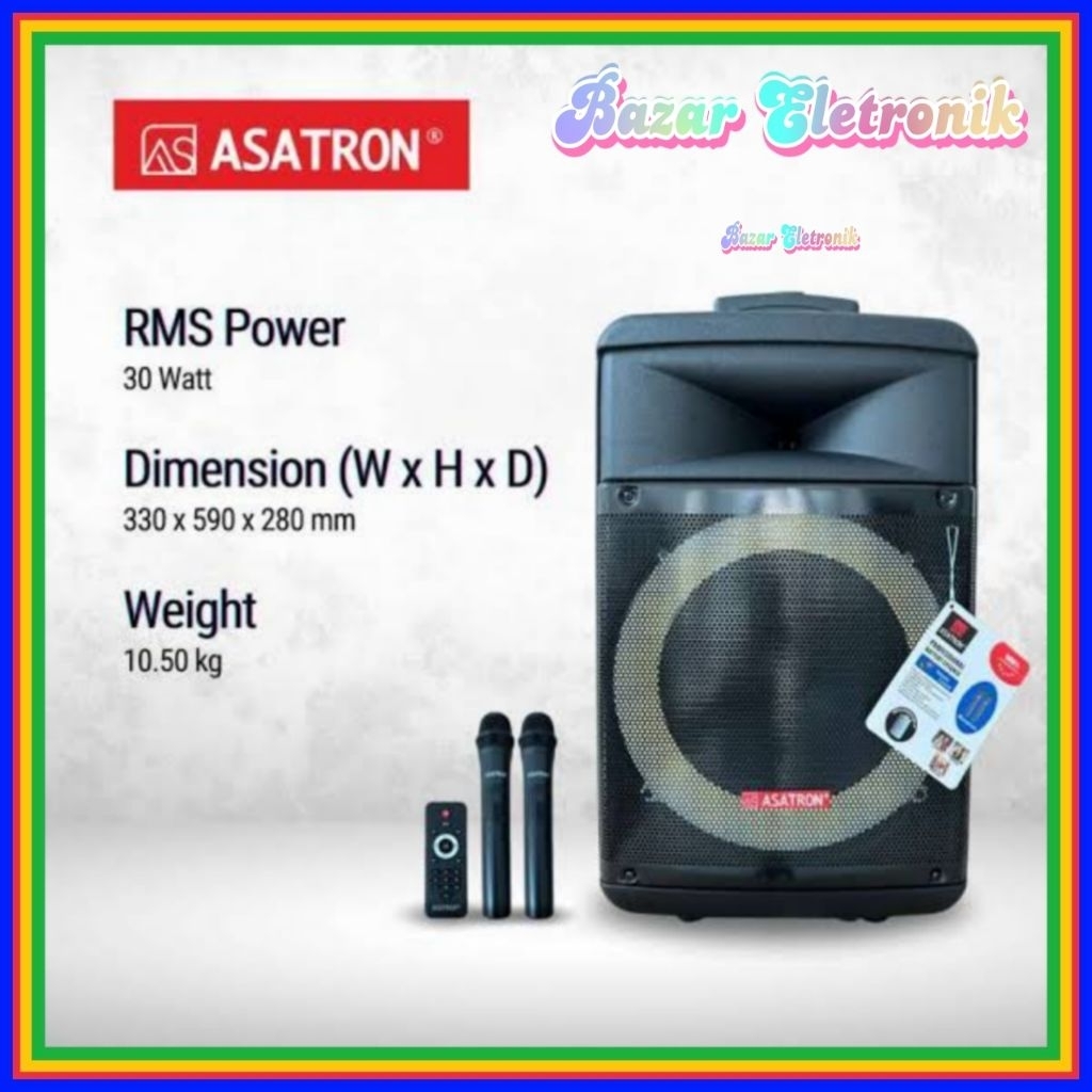 WIRELESS ASATRON PUMA 12INCH / SPEAKER PORTABLE BLUETOOTH ASATRON PUMA 12INCH / WIRELESS SPEAKER POR