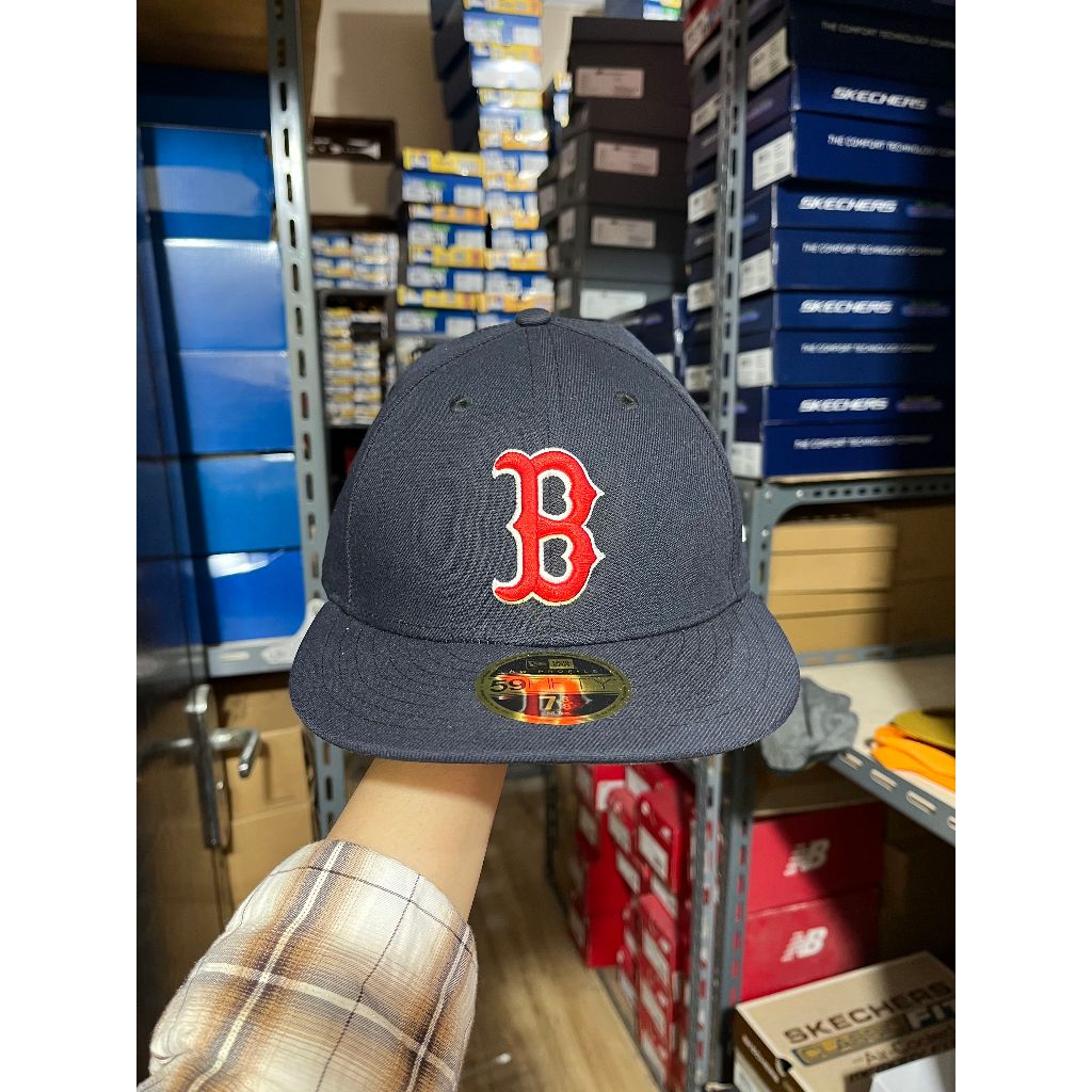 LIMITED EDITION TOPI SNAPBACK NEW ERA BOSTON RED SOX ON-FILED MEN / BLACK ORIGINAL 70360639
