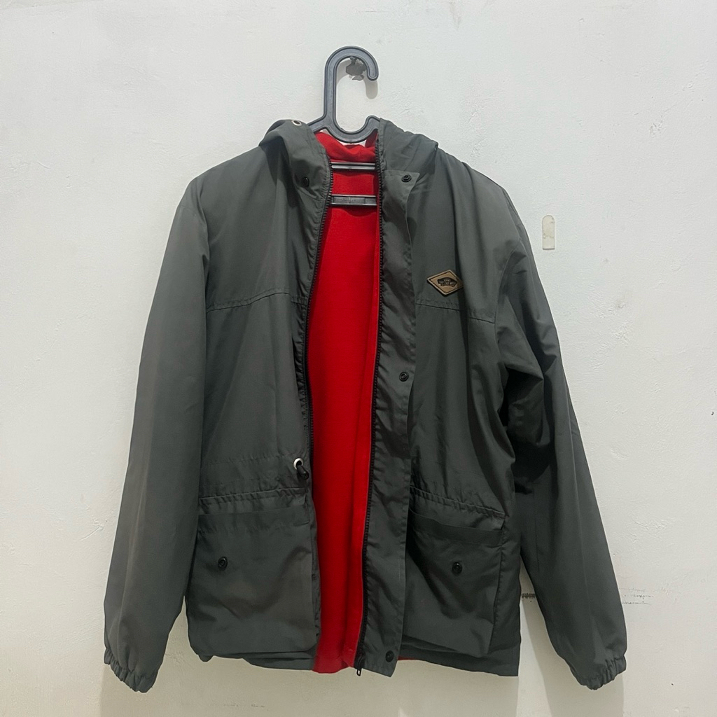 NEGO TIPIS JAKET HOODIE ZIPPER REVERSIBLE | PARKA PARASUT BOLAK BALIK UNISEX JAKET GUNUNG