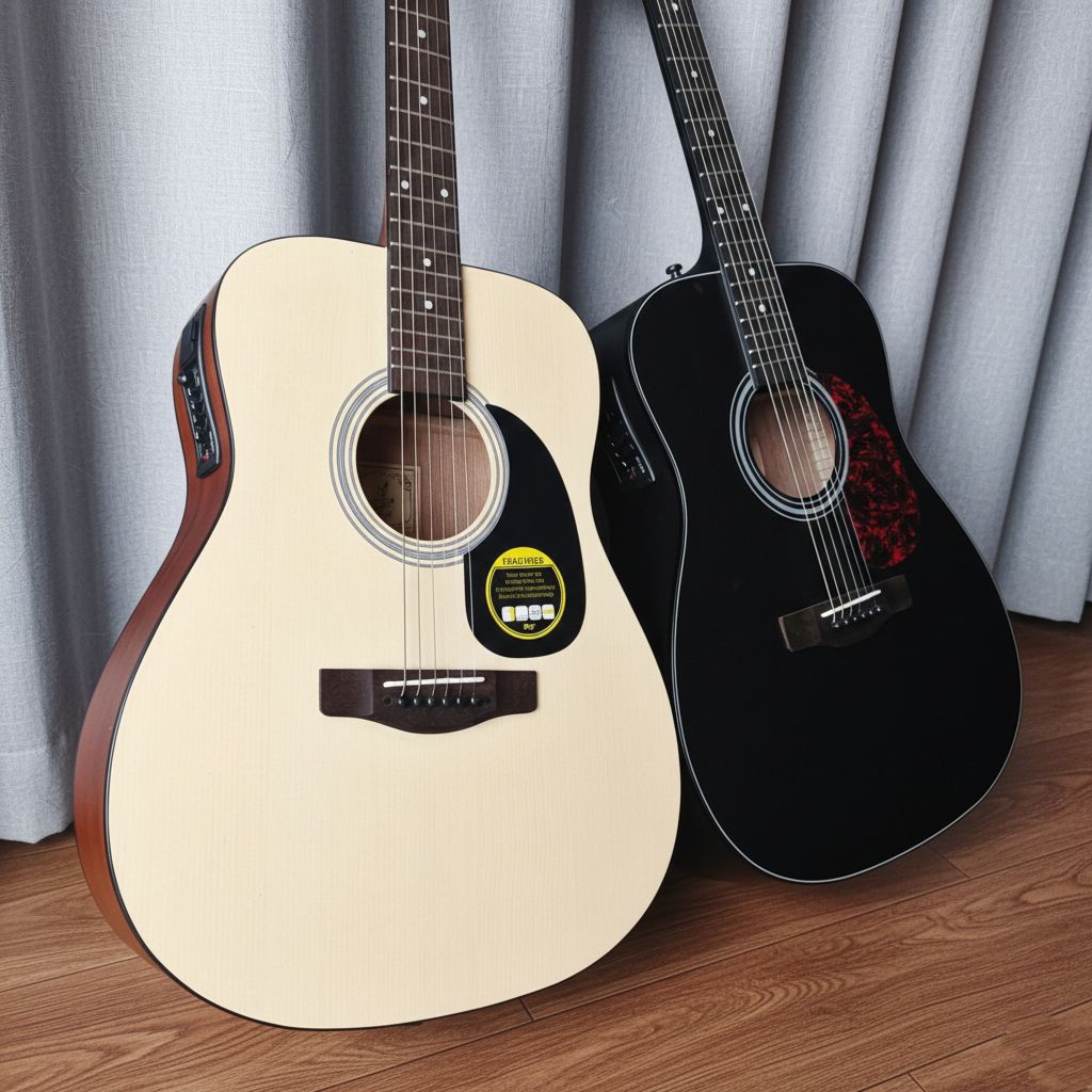 Gitar Akustik Elektrik Cord Dryer Bijian Fret Baja Stainless Gratis Packing Kayu