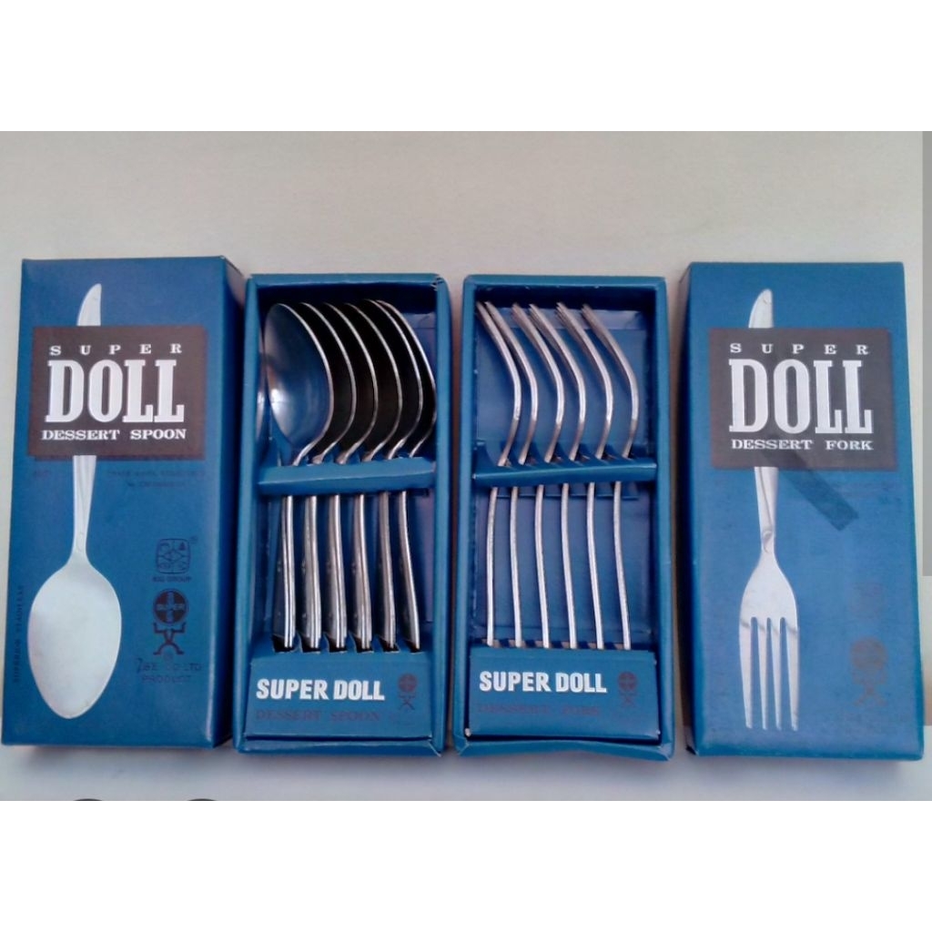[ Doll ] Sendok makan Stainless Super Doll/Garpu makan stainless Super Doll