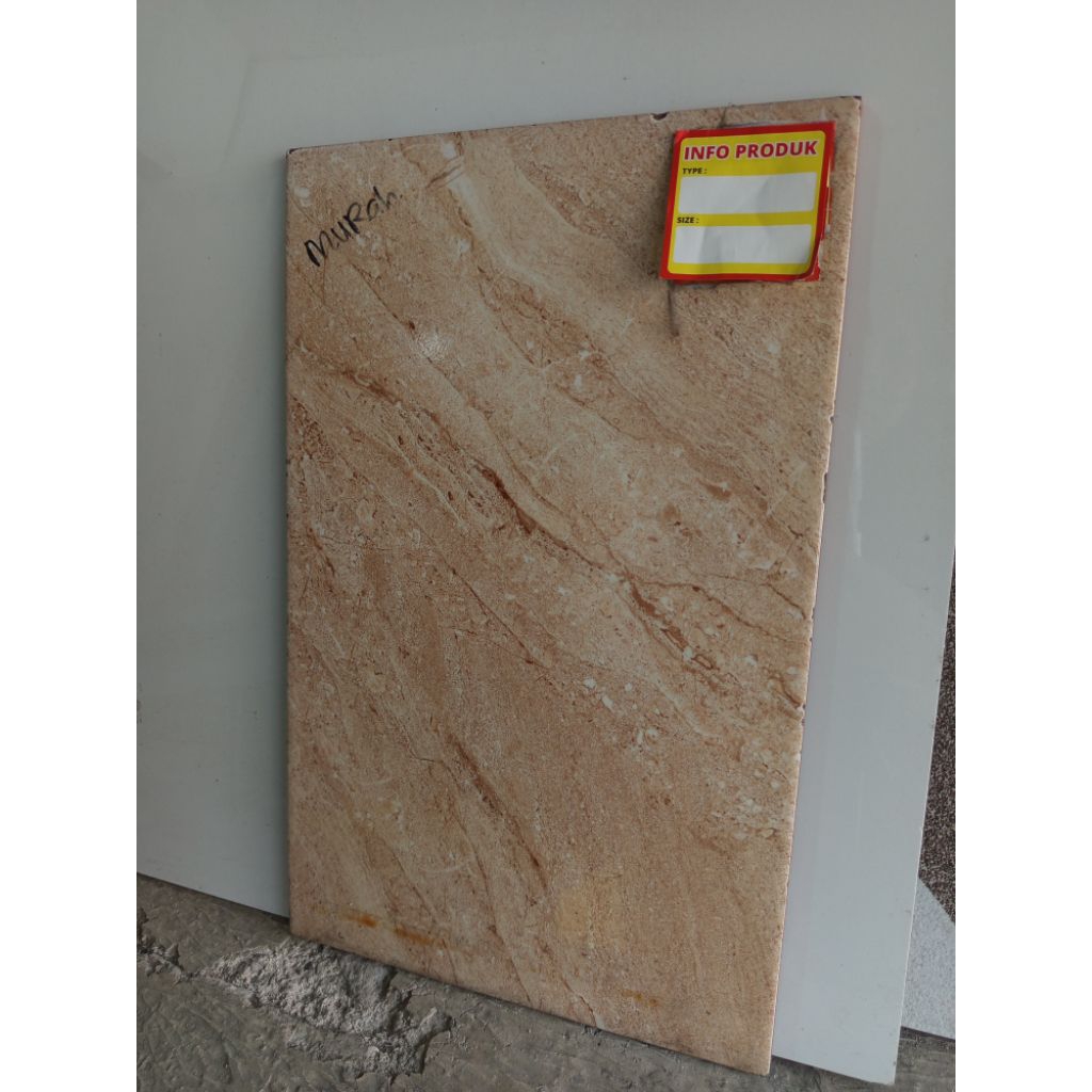 KERAMIK DINDING GLOSSY JASMINE CREAM 25X40