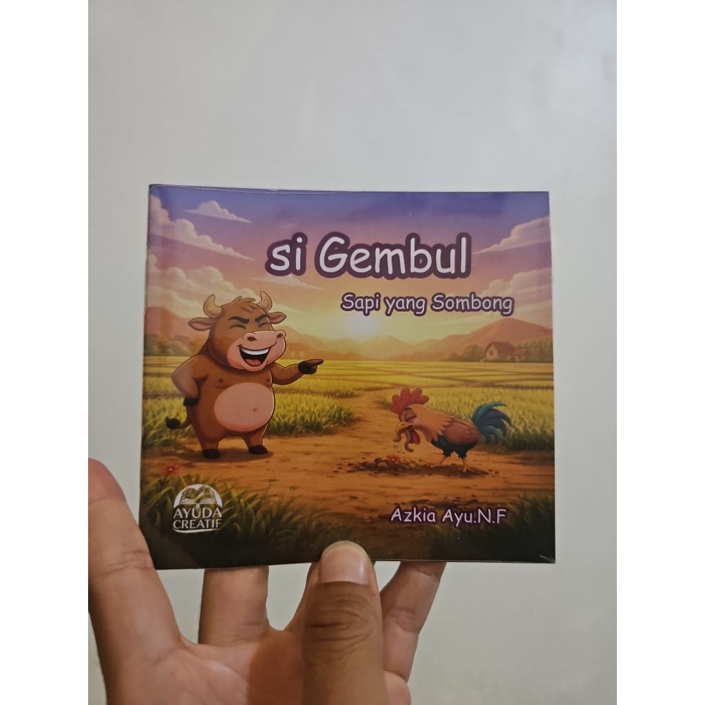 buku cerita si gembul sapi yang sombong oleh azkia