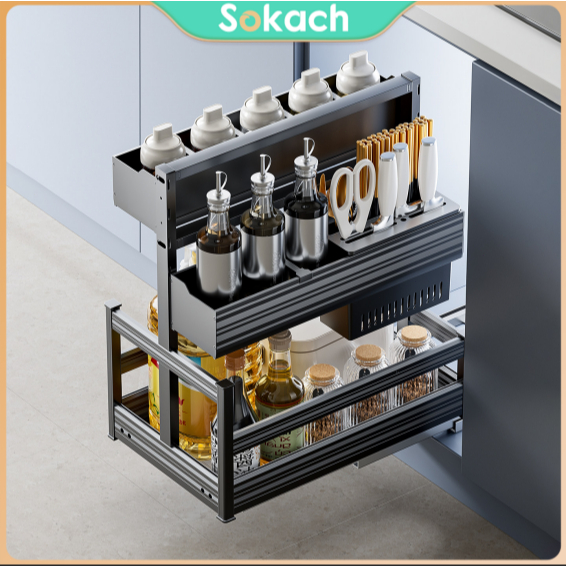 Rak Piring Tarik Bawah untuk Lemari Dapur Atas Bahan  Desain Tarik Bawah untuk Lemari Dapur Atas, Co