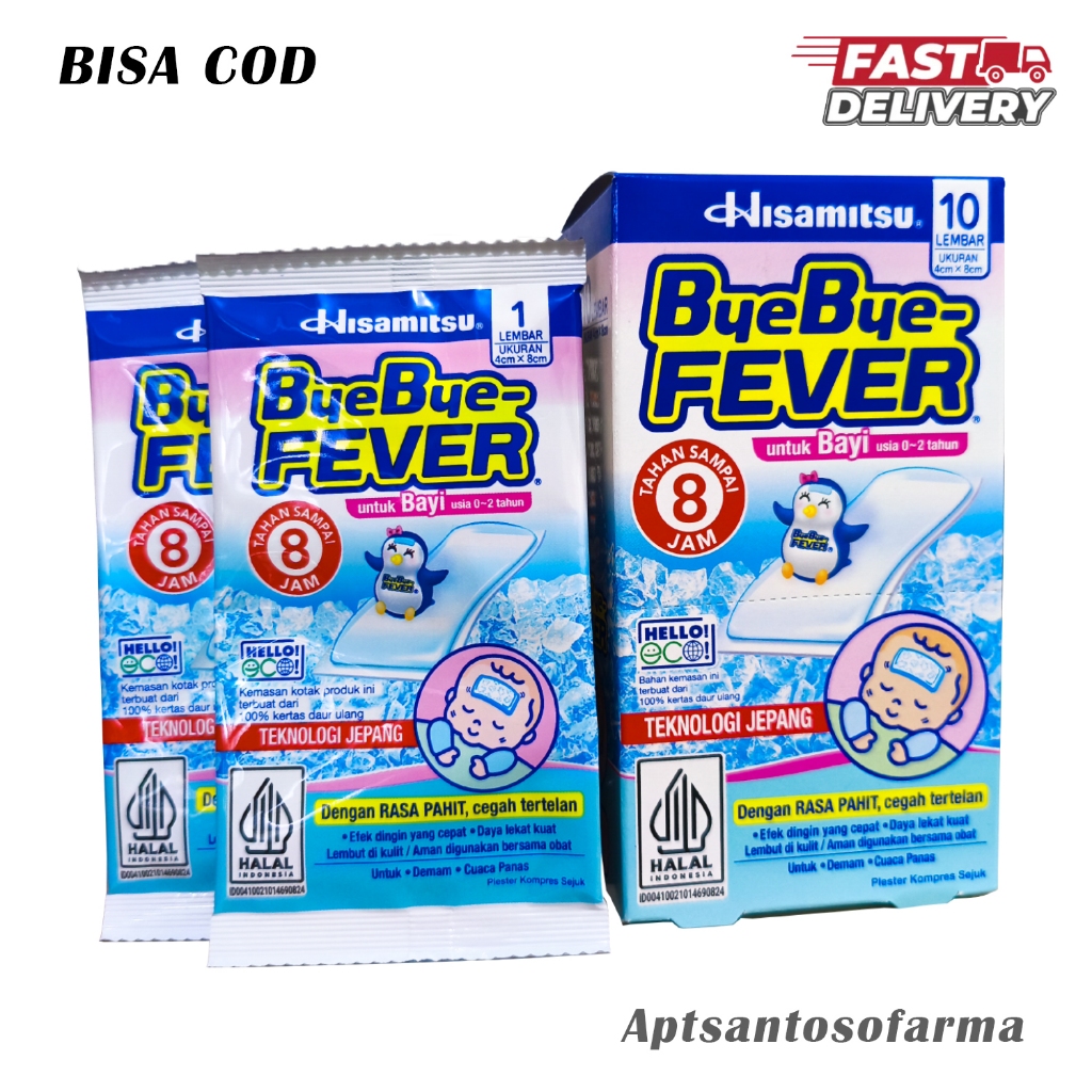 ByeBye Fever Bayi Sachet | Kompres Penurun Panas Bayi