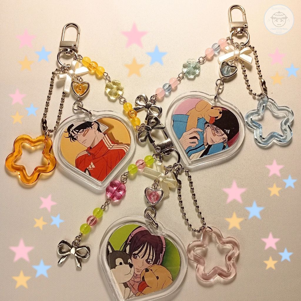 Operation True Love | Aksesoris Webtoon Keychain Karakter Su-ae Eun-hyuk Do-hwa