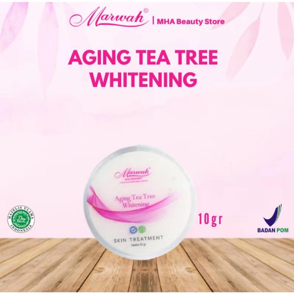 Marwah Skincare Night Cream Aging Tea Tree untuk Flek Hitam, Berjerawat dan Berminyak