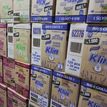 SoKlin Liquid / Detergent Cair Sachet Jumbo 40ml Isi 140 Sachet (1karton / 1dus)