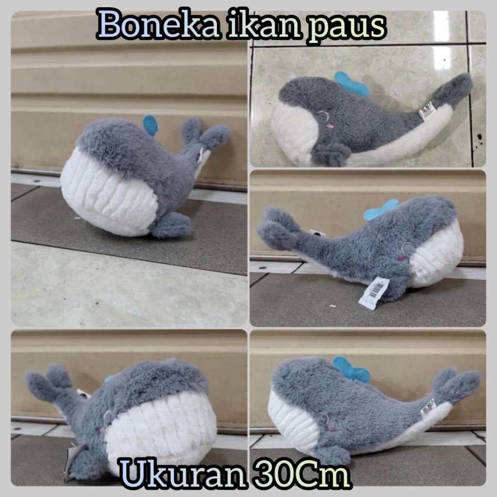oneka ikan paus lucu boneka ikan paus murah halus lembut mainan anak boneka paus murah boneka paus u
