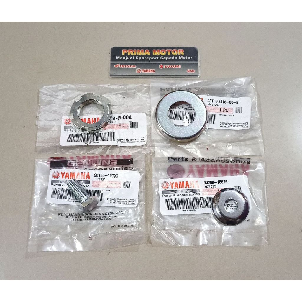 SET BAUT SEGITIGA ATAS MUR SEGITIGA MANGKOK KOMSTIR MUR KOMSTIR RX KING ORI YAMAHA YGP