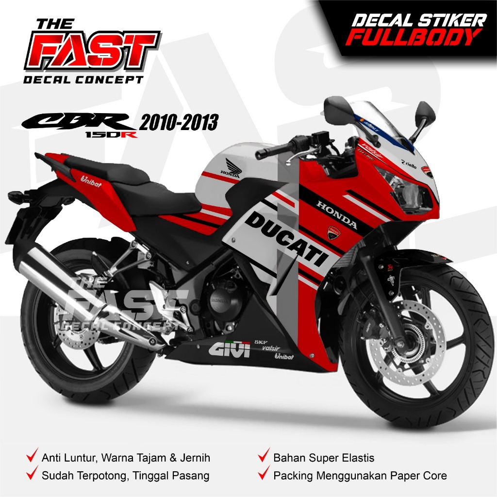 TERBARU DECAL HONDA CBR K45 DUCATI FULLBODY - STRIPING STICKER LIST VARIASI HONDA CBR K45 Striping C
