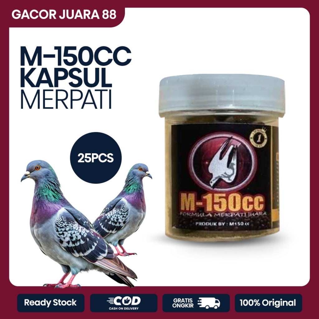 BMW M150cc Pil isi 25pcs Vitamin Burung Dara atau Merpati Kemasan Ekonomis