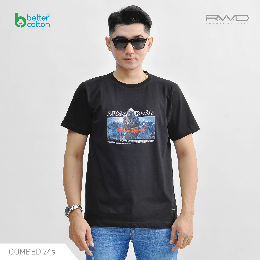 RWDMAN - Cotton BCI T-Shirt Pria Regular Fit Armageddon EG-0197