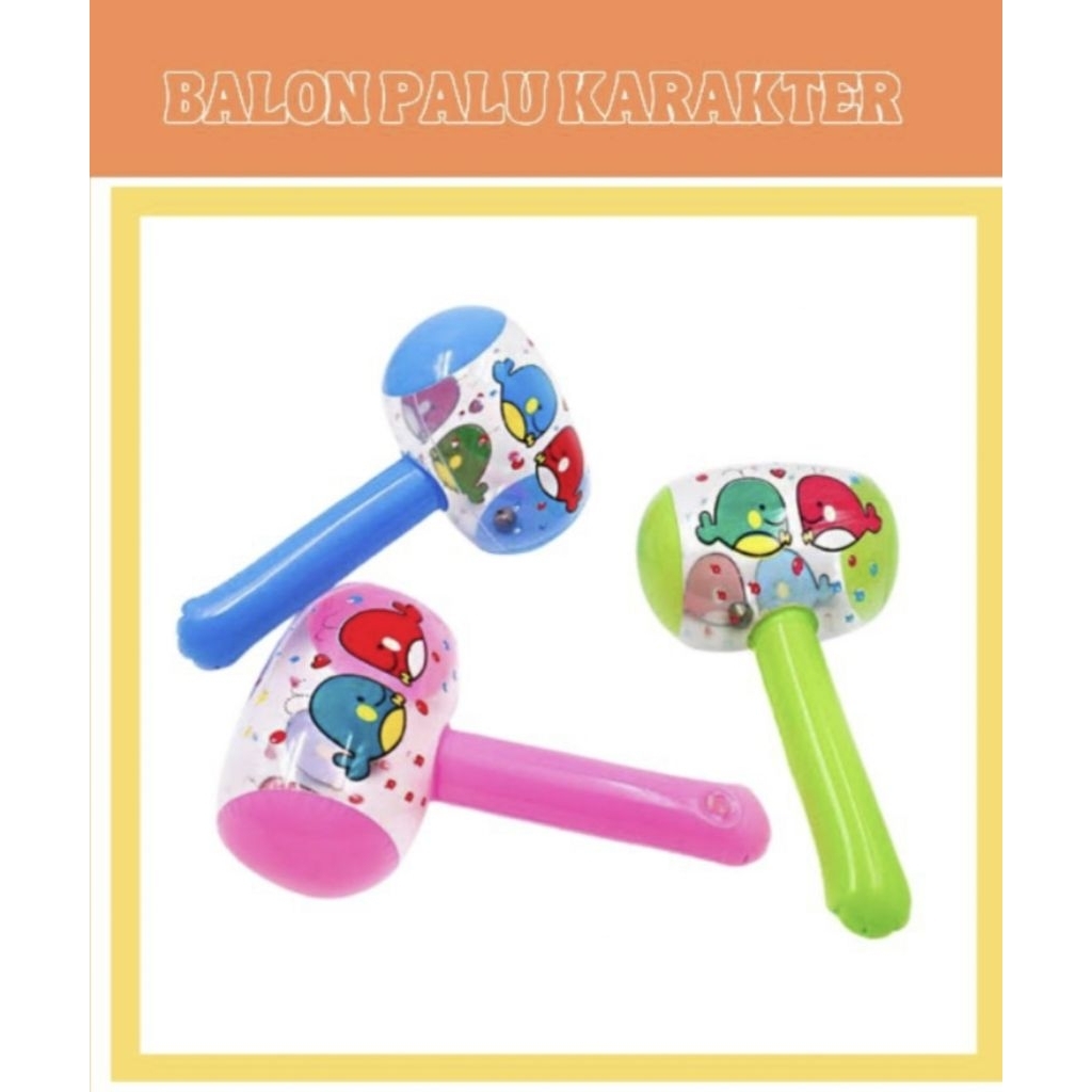 Mainan Balon palu Karakter balon tiup karakter
