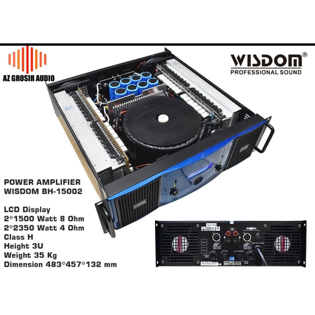 power amplifier wisdom bh15002 power wisdom bh 15002 power 2 Chanel class h