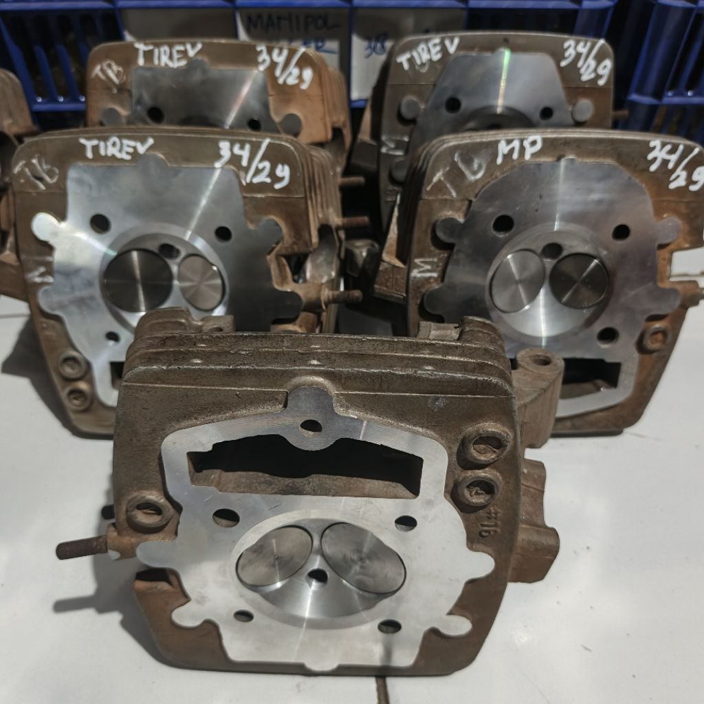 Head kop sudut Herex Tiger Megapro PNP GL CB Modif Racing  Head Racing bahan