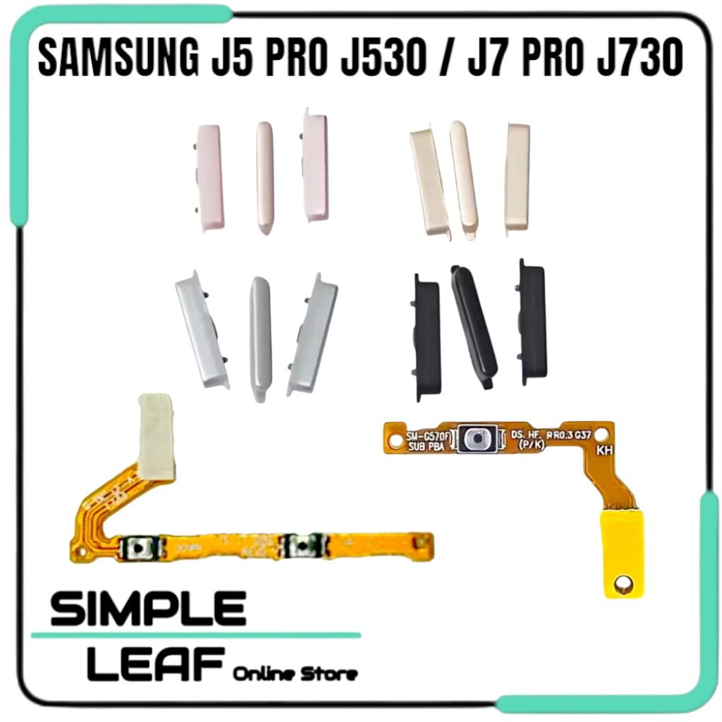 Flexible On Off / Flexibel Volume Fullset + Tombol Luar Samsung J3 Pro - J5 Pro - J7 Pro