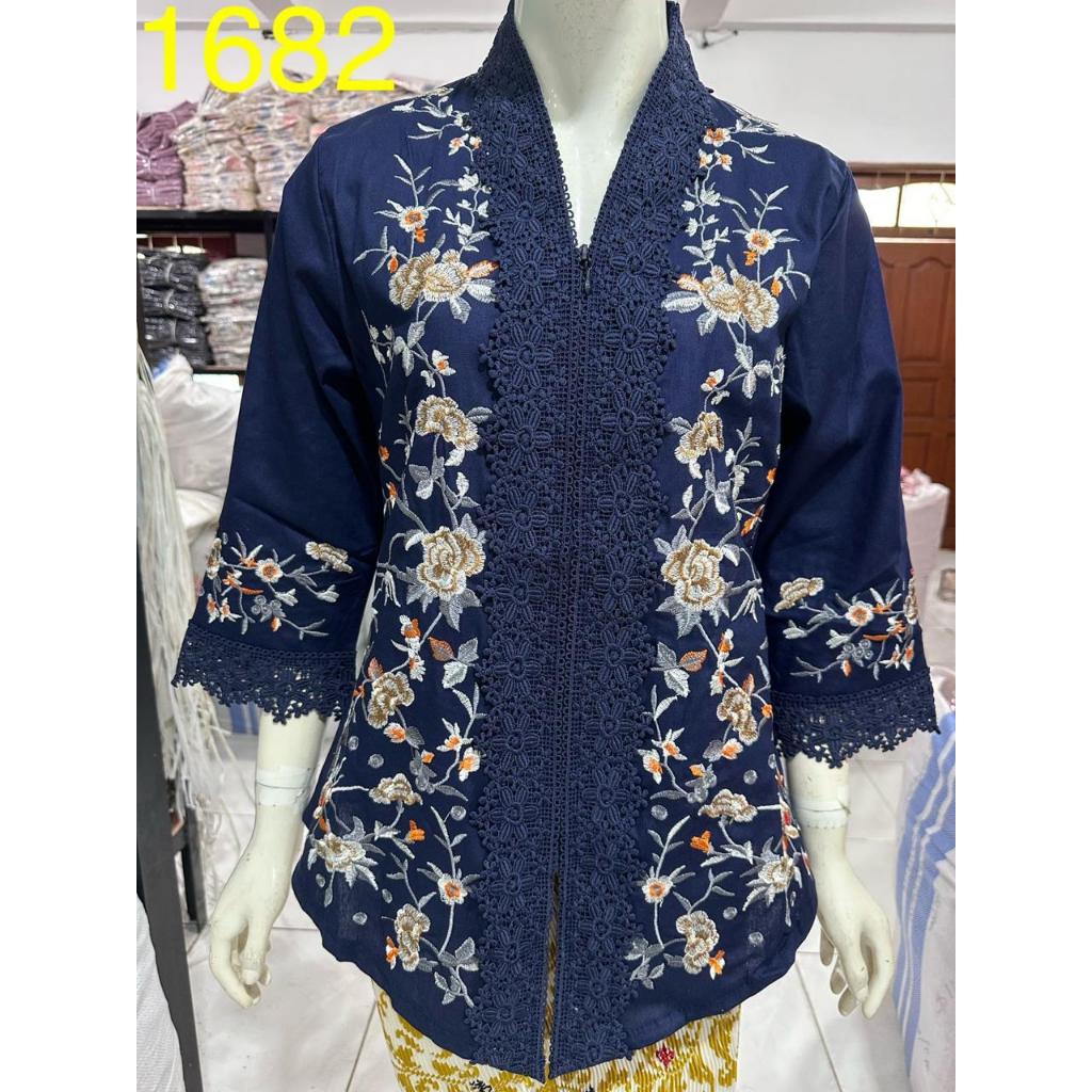 big kebaya size jumbo 6L 7L 8L alexuez bordir timbul kombinasi brukat big size