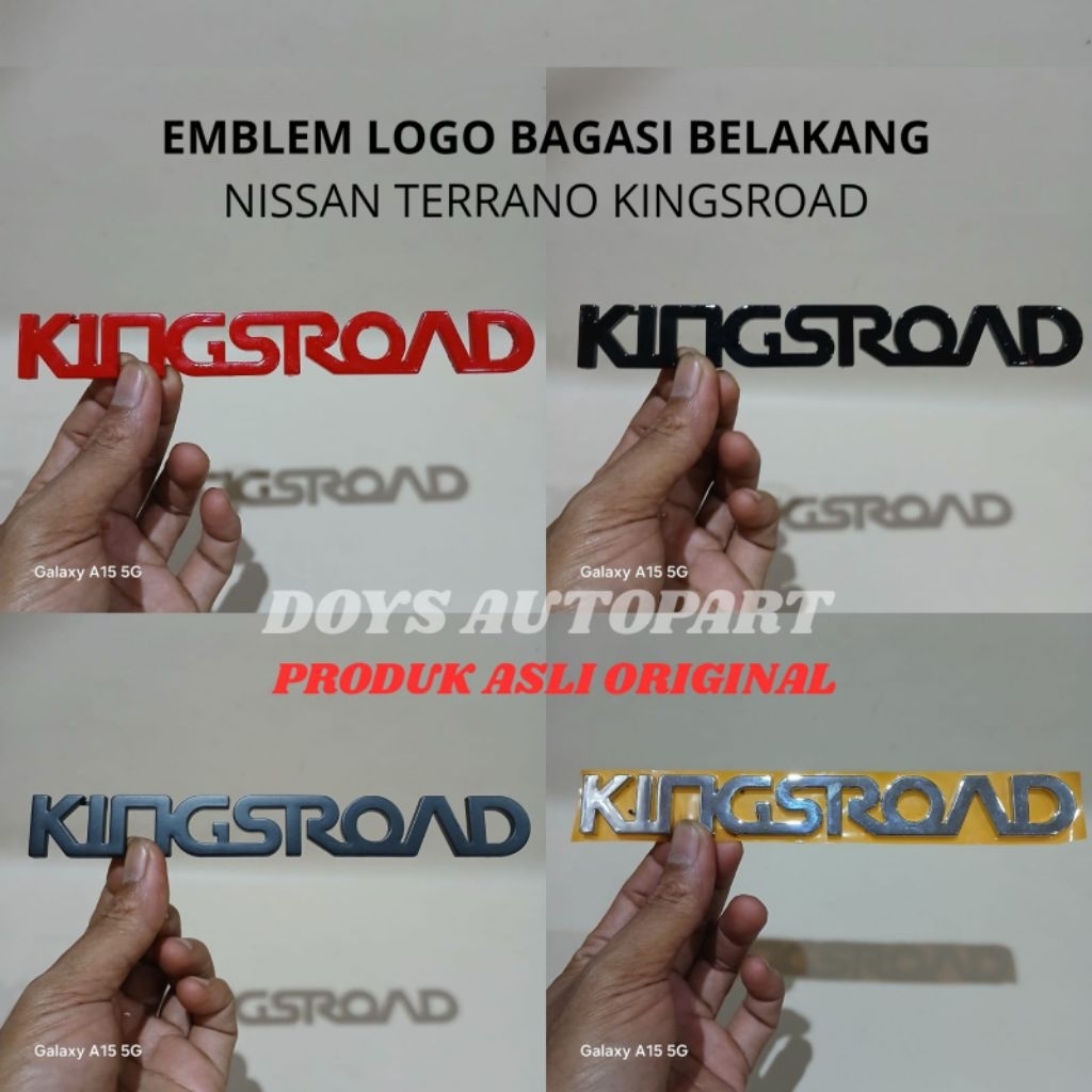 Emblem logo bagasi belakang mobil nissan terrano kingsroad harga promo asli original