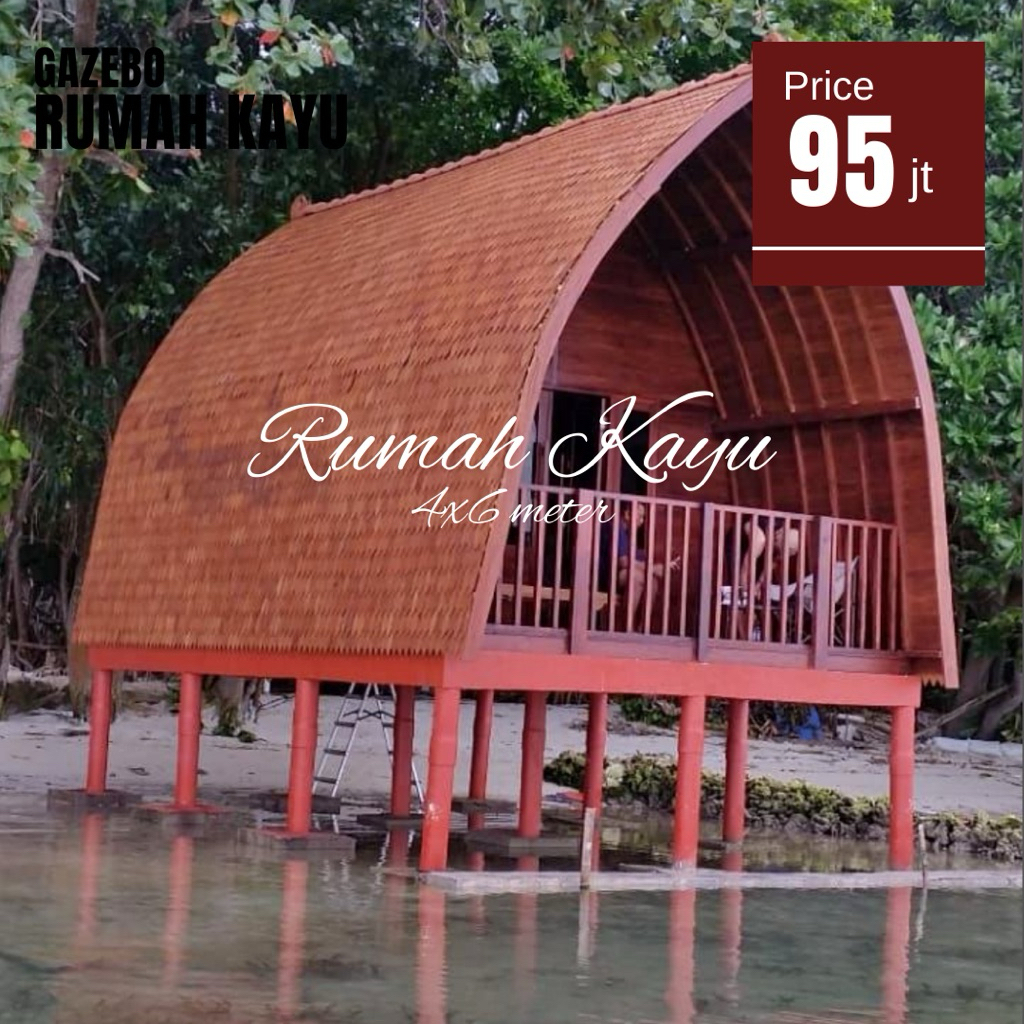 Rumah Lumbung Kayu Jati Sirap ulin